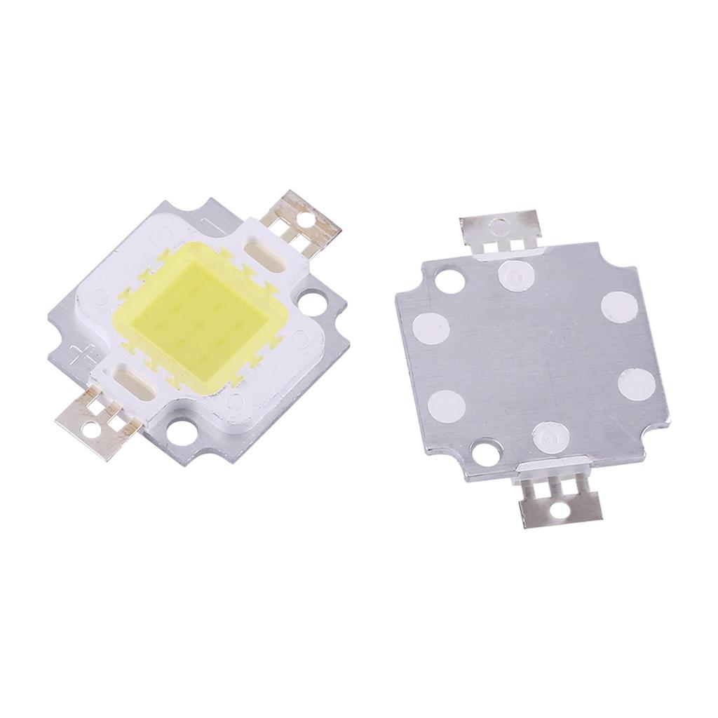 10 Stück 10W LED SMD Chip COB 9-10V Für Lampe Flutlicht Perlen Glühbirne Hoch Weiß