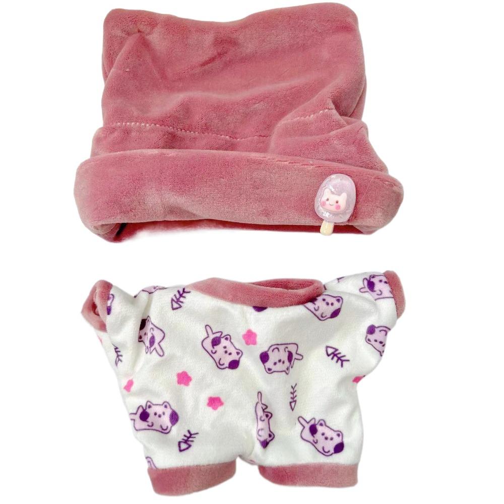 Pajama Set Stuffed Doll Plush Suit Plush Patch Plush Toys Clothes  20cm Cotton Doll