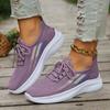 Women's Shoes 2024 New Mesh Women's Vulcanize Shoes Breathable Women Sneakers Mixed Colors Low Heel Lace Up Women's Casual Shoes