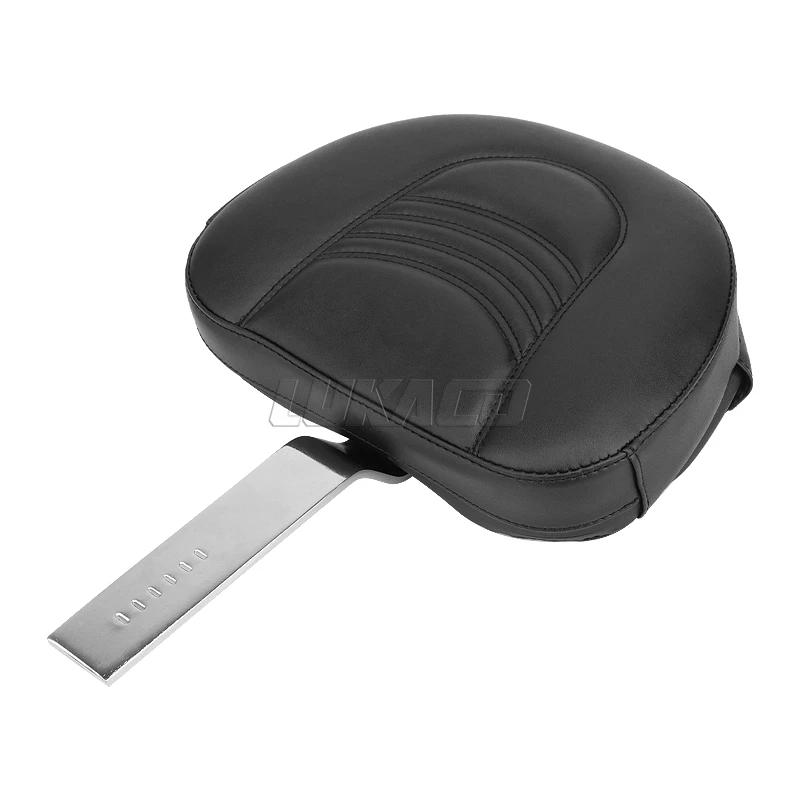 Motorcycle Front PU Leather Driver Plug-in Backrest Mounting Kit For Harley Touring Road King Street Glides FLHR 1997-2025