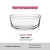 Japanese Style 9-Inch Transparent Glass Salad Bowl Set, 2-Pack