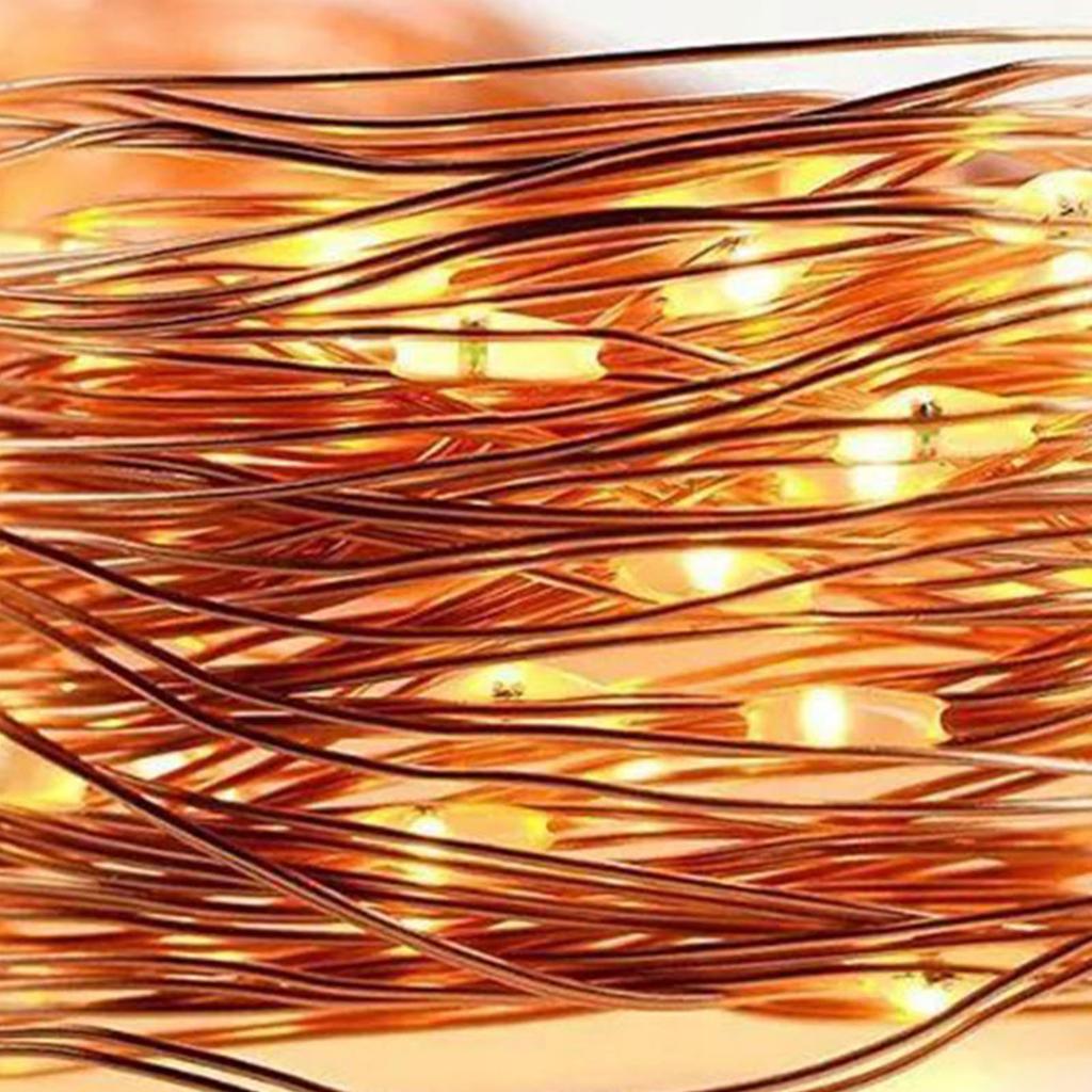 Indoor String Lights 21.9yd Length Remote Control 8 Light Modes Copper Wire LED Wire Lights for