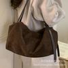 Niche High-end Sense Autumn and Winter Suede To Work Commuter Bag 2025 New Lazy Wind Shoulder Armpit Bag Tote Bag