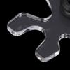 Transparent Acrylic Pool Billiard Cue Bridge Head Plug-In Easy To Use Pool Stick Holder Rubber Acrylic Billiard Cue Bridge
