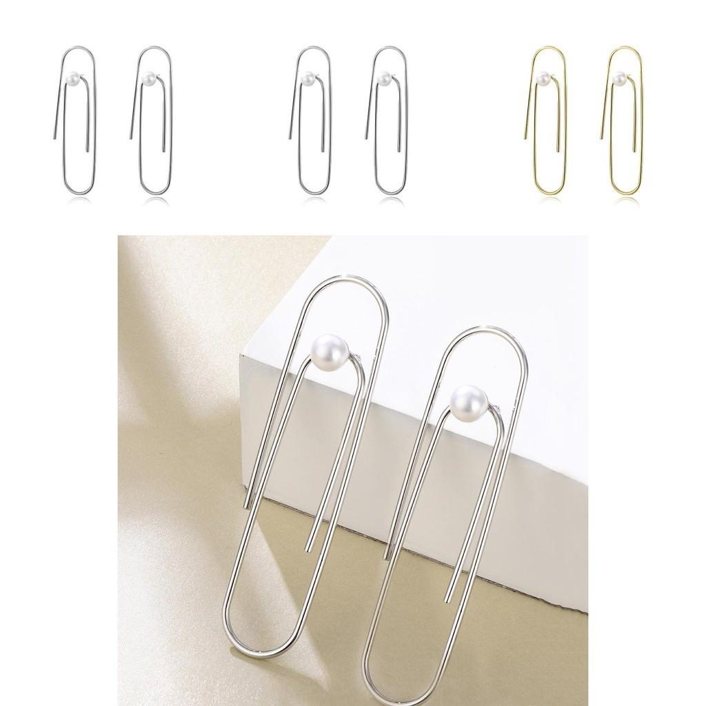 European Fashion Trendy Ushaped Pearl Earrings With Creative Design Unique