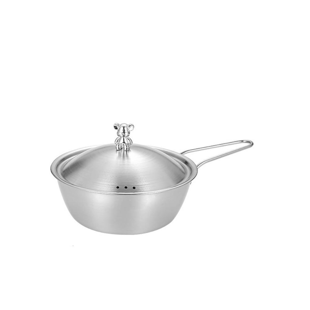 With Lid Instant Noodle Bowl Stainless Steel Snack Bowl Food Container Rice Wine Bowl  Household
