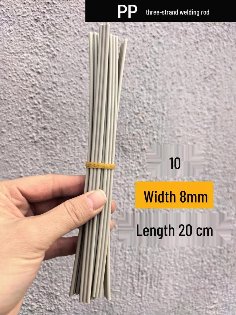 Colored Plastic Welding Rods for Car Bumper Repair - PP, PE, PVC, ABS, PPR (20/25cm)