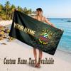 Rapid Wien FC Design Beach Towel Custom Text Large Towel for Beach Vacation