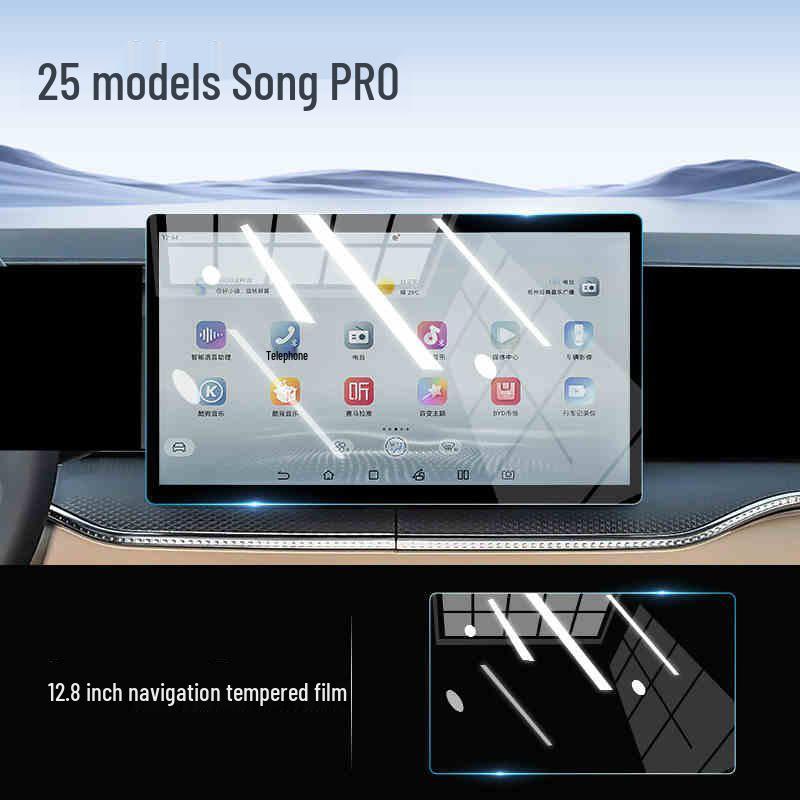 BYD Song Pro DMi Screen Protector & Console Sticker for 25 Models