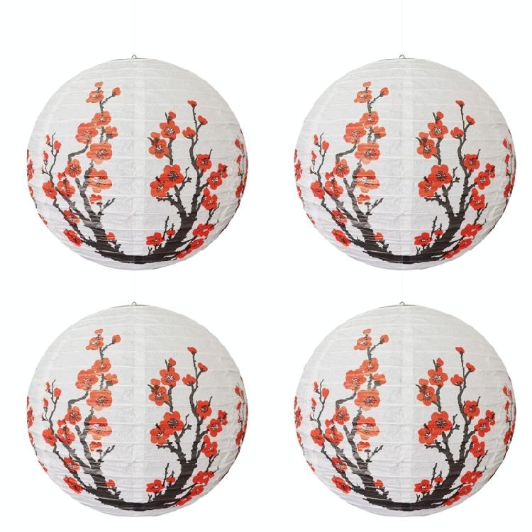 

4pcs Portable Cherries Blossom Light Cherries Blossom Patterned Lights Homes Decoration for Room Environment білий