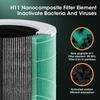 Intelligent Desktop Air Purifier HEPA Filter Household Air Cleaner Formaldehyde Removal Negative Ion Generator