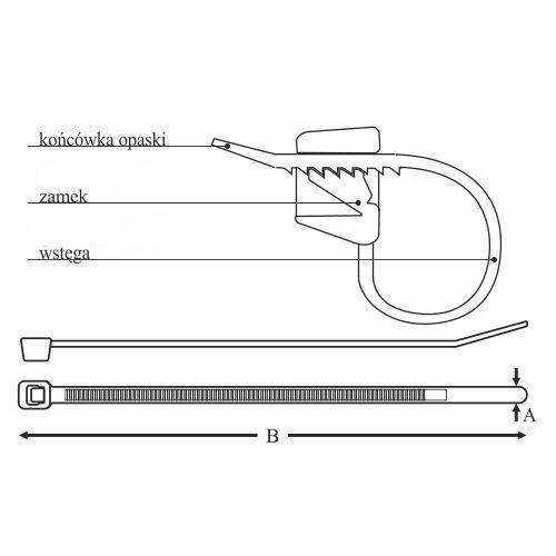 Fascetta Stringicavo Nera Fascetta Ozc 35-140 Uv (100 Pezzi)