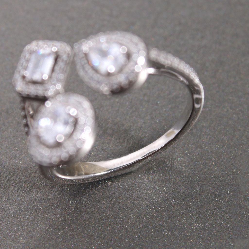 New Vintage Hot Brand Women's Ring Diamond Luxury Jewelry For Women Designer Pure 925 Sterling Silver Fashion Lady Party Rings