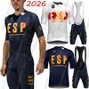 Espana National Team Cycling Jersey Set Spanish Flag Clothing Road Bike Shirts Suit Bicycle Bib Shorts MTB Wear Ropa