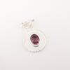 Rhodolith Edelstein 925 Sterlingsilber Schmuck Handgefertigter Anhänger 1,4" Für Hochzeit PP-57-14