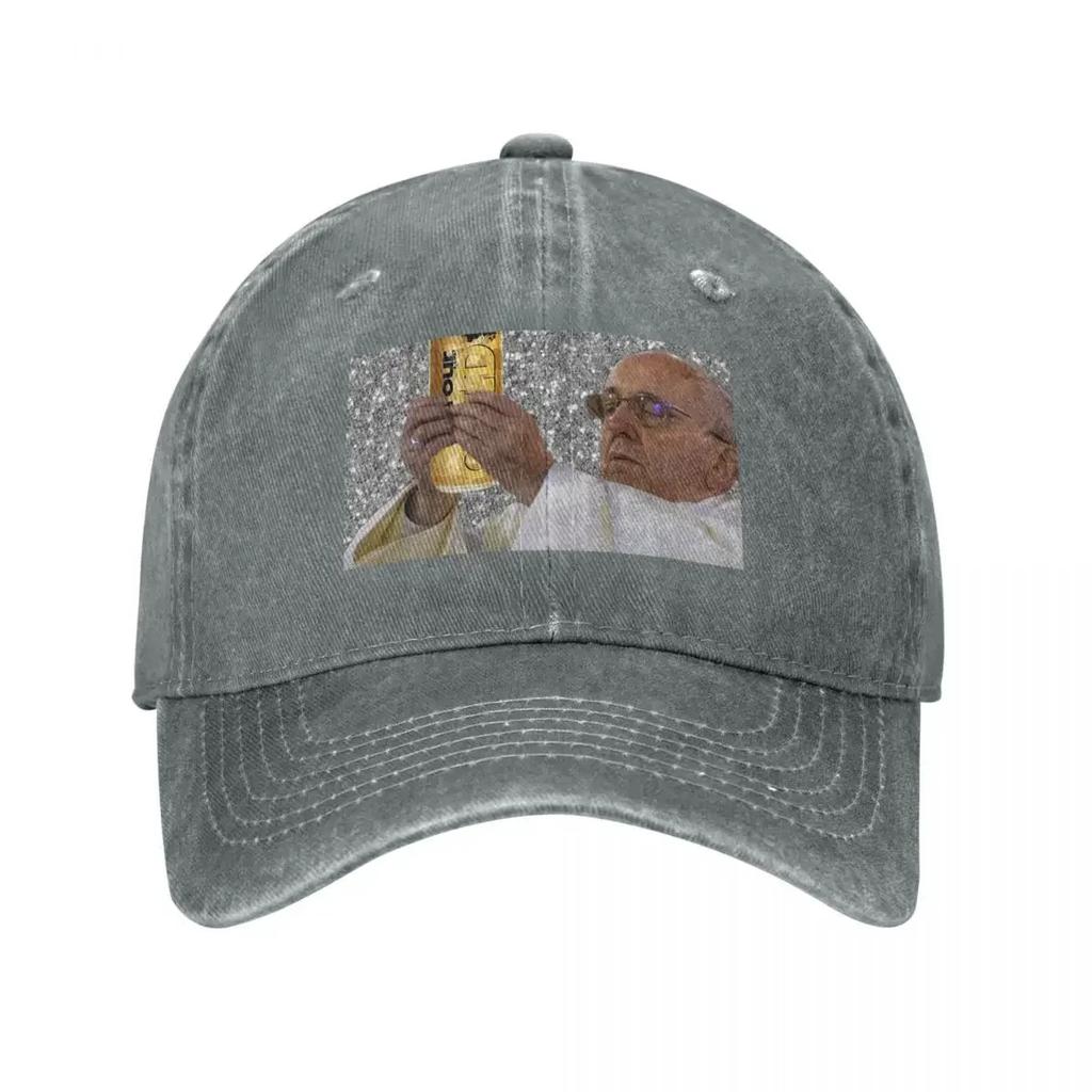 Pope with Gold Four Loko Baseball Cap Bobble Hat Cosplay Mens Womens