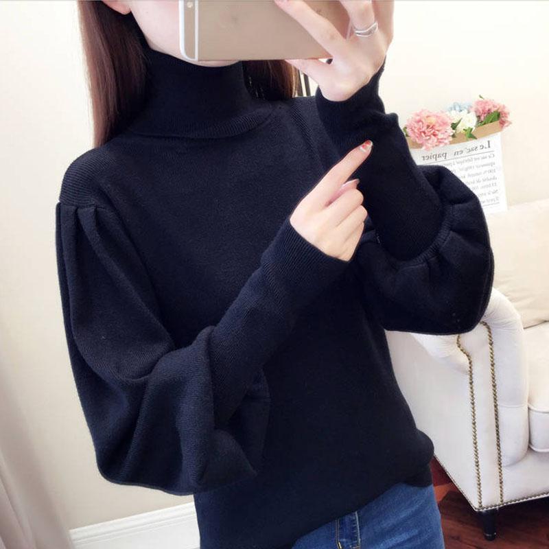 loose turtleneck top
