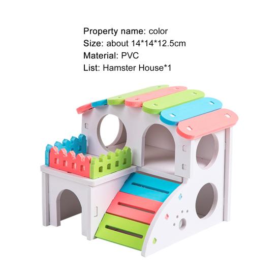 Yousheng Hamster House Breathable Double Layers Living Hut Small Pets Hamster Hideout Hut Pet Toy
