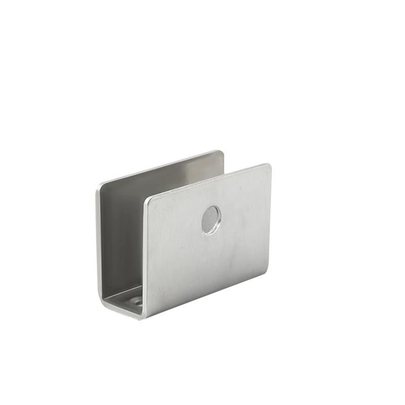 Nerezová skleněná svorka pro police a skříně