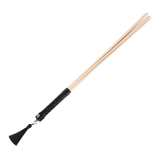 Wooden BDSM Paddle Stick for Couples Role Play Sex Game Long Bamboo Spanking Wand 19" Whip Flogger Flirting Training Tool for Adults Bedtime