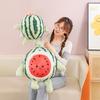 Cute running watermelon plush toy simulation fruit throw pillow doll children's birthday gift