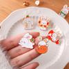 Women Brooch Cartoon Rabbit Decor Stainless Exquisite Vintage Anti-slip Wear-resistant Coat Collar Hat Scarf Decoration Clothes Pin Garment