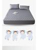 Waterproof Quilted Mattress Protector: Breathable, Dustproof, Incontinence Fitted Sheet Cover.