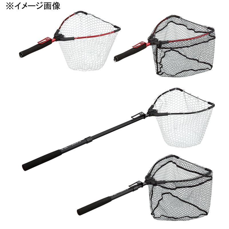 Prox Ball Net One Hand Flip Net Rubber Net Handy Short Rubber Net/Landing Clear/Red