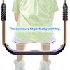 SELEWARE Plastic Swing Tree Swing Set with Adjustable Rope and 2 Heavy Duty Playground Swing Set Accessories for Kids Indoor Outdoor Black Seat,