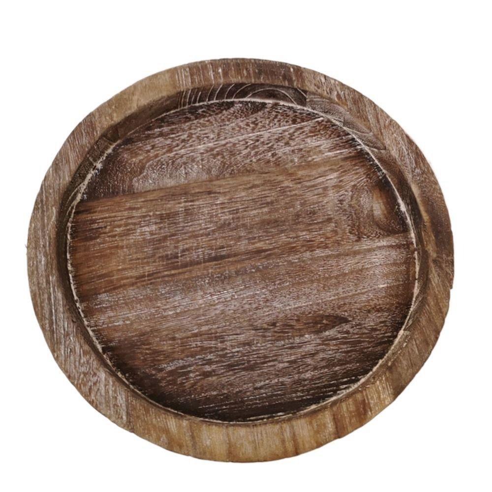 Decor for Farmhouse Tableware Unbreakable Food Dinner Plate Serving Tray Storage Tray Candle Holder