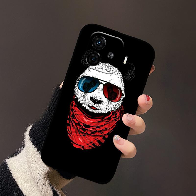 Für Vivo IQOO Z9 Turbo Rückabdeckung Mode Schwarz Weiches TPU Silikon Handyhülle Für IQOO Z9 Turbo 5G Handy Schutzhülle Fundas
