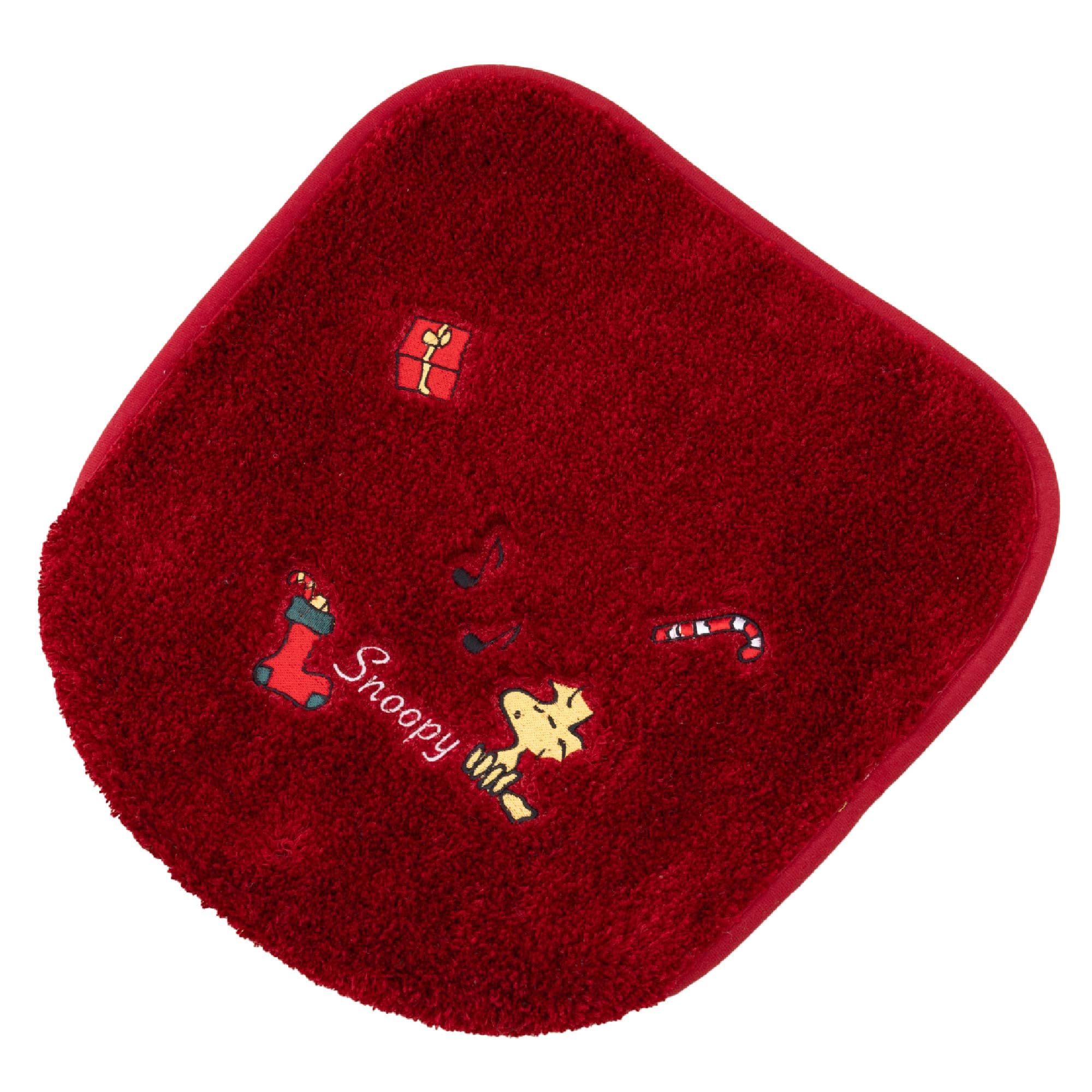 

Senko Snoopy Happy Christmas Toilet Lid Cover with Adhesive 18833 Sheet, Standard/Flush Type, Red,
