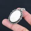 Wedding Gift For Her 925 Sterling Silver Natural Scolecite Gemstone Pendant