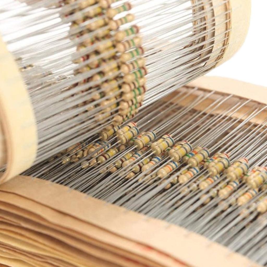 1500 buc 1/4W Carbon Reister 5% 1R~10M Plug-in Pachet Elemente de rezistență Rezistoare cu film de carbon