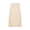 Spring New Women's Clothing French Style Design Multi-Color Silk Satin Texture Midi Skirt Pleated Skirt 3067401