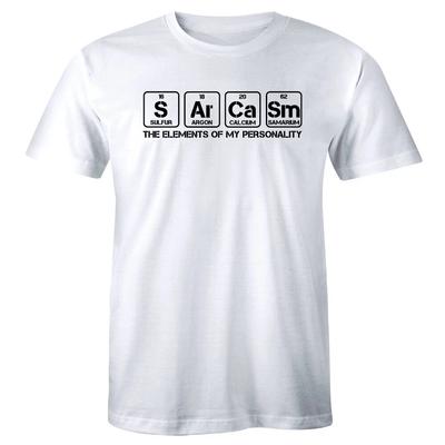 Sarcasm The Elements of My Personality Funny Men's T-Shirt Sarcastic Humor Tee