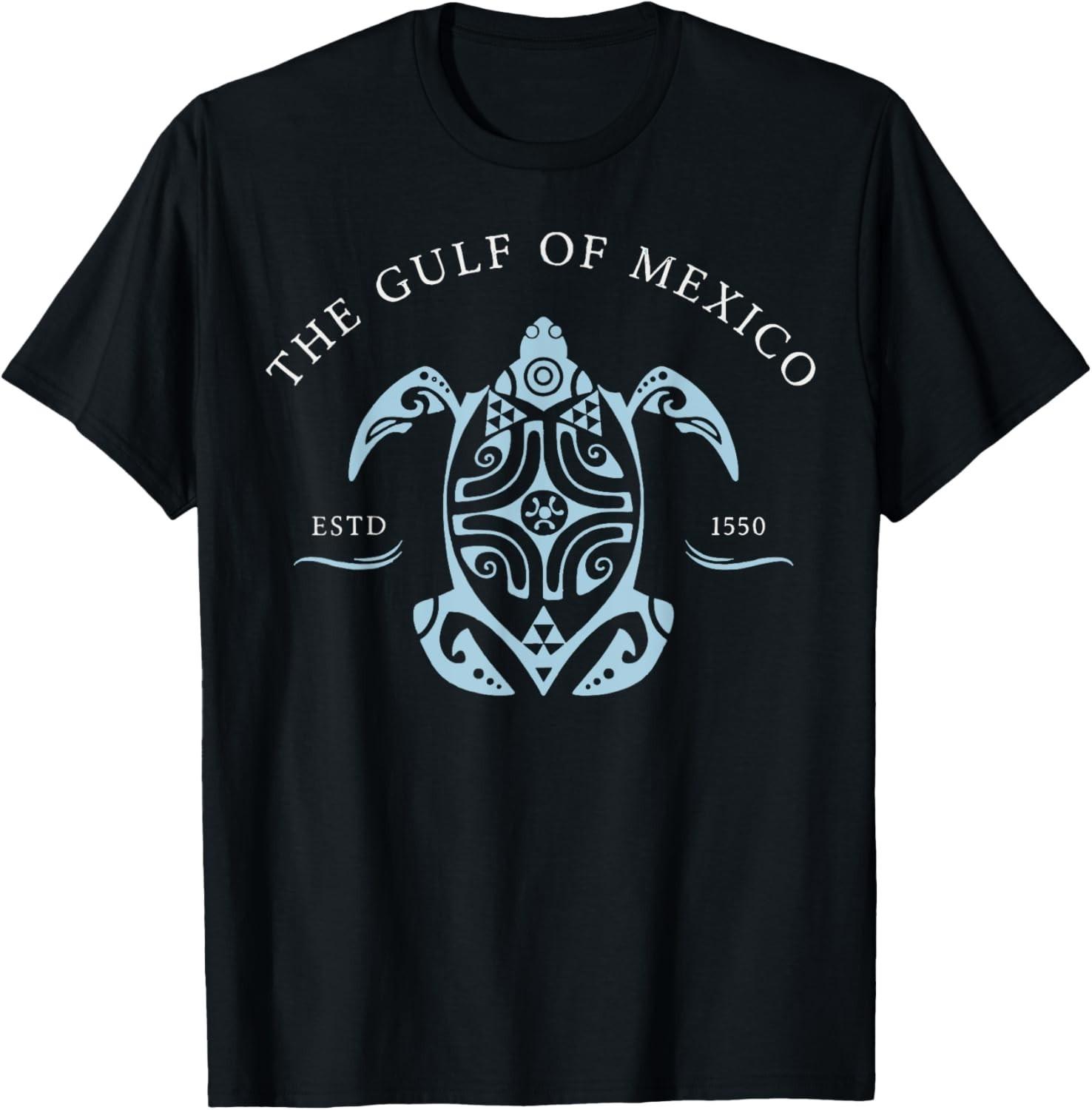 Gulf of Mexico turtle T-Shirt Mens Womens Tees Top unisex T-Shirt Mens Womens Tees Top L