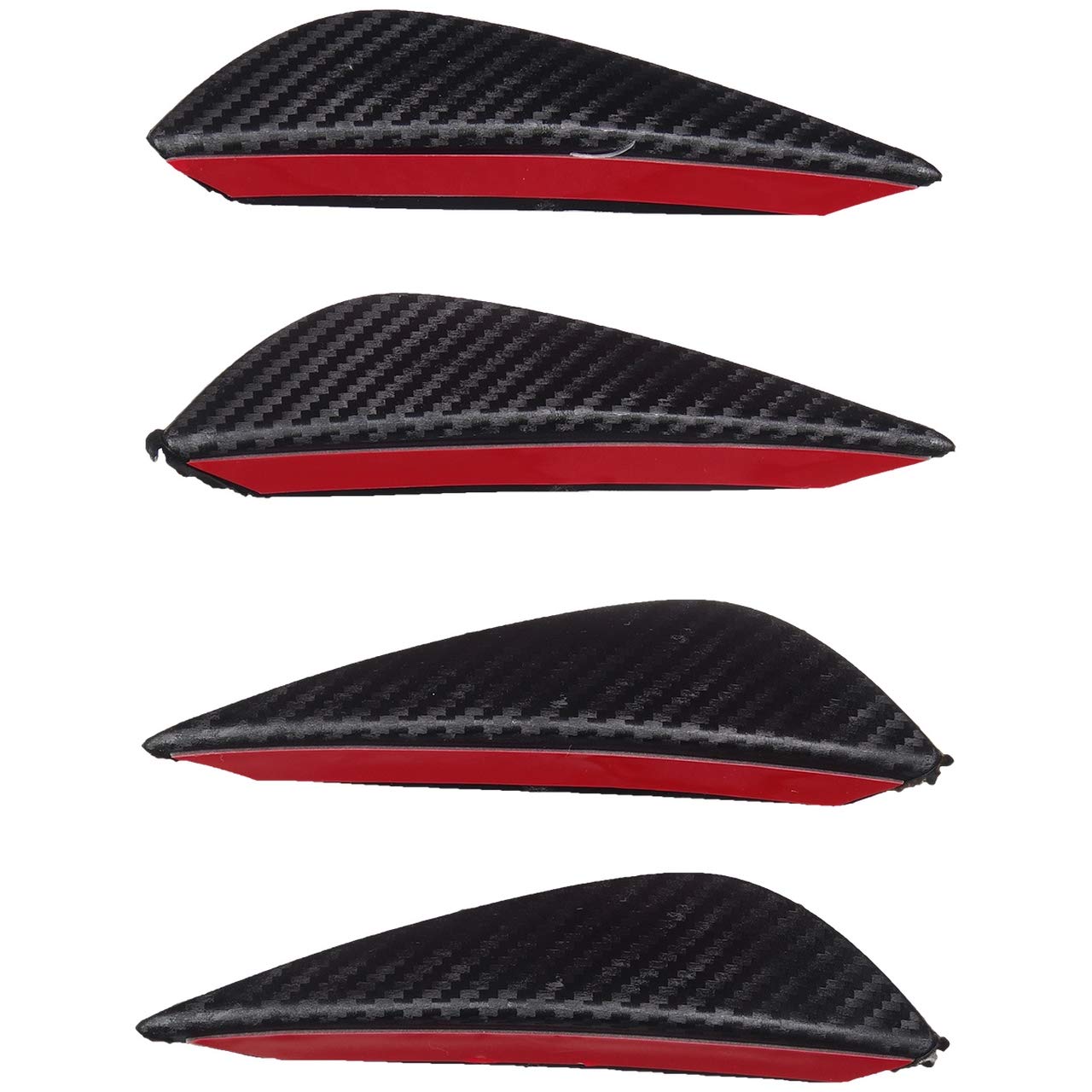 

GoodsLand GD-CNDBPG General Purpose Aerofin Canard, Carbon, Scratch-Resistant, Stylish, Double-Sided Tape, Set of 4