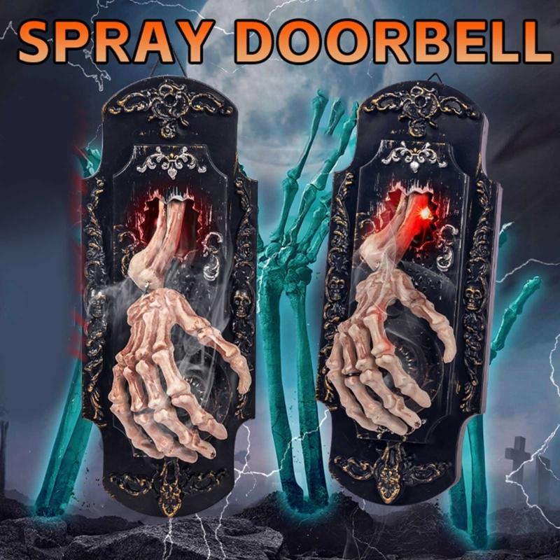 Motion Activated Halloween Doorbell with Mist Spray Enhance Safety and Fun for Home