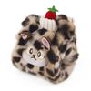 Cat Toys Cute Roll Plush Doll Cartoon Bite-Resistant Interactive Toy for Small Medium Dogs Built-in Rattle Paper Safe Skin-Friendly Pet Toy