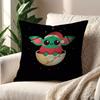 S-Star Wars-S G-Grogu Baby Yoda Kawaii cushion cover For Pillow Printing Sofa Decoration Home Car Room Office Nordic Simplicity