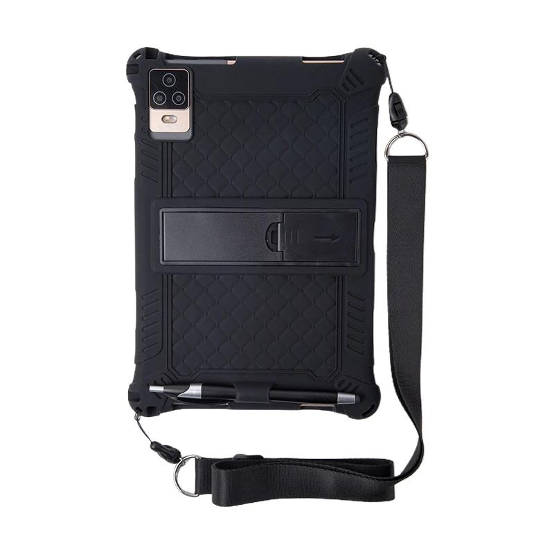 10.1 Universal Case Soft Silicone Tablet Funda for 10 10.1 Inch Android Tablet PC Shockproof Stand Cover Case L 9.57in W 6.42in