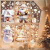 Christmas Snowman Snowflake Santa Claus Home Party Decoration Stickers Electrostatic Glass Window Wall Decals New Year