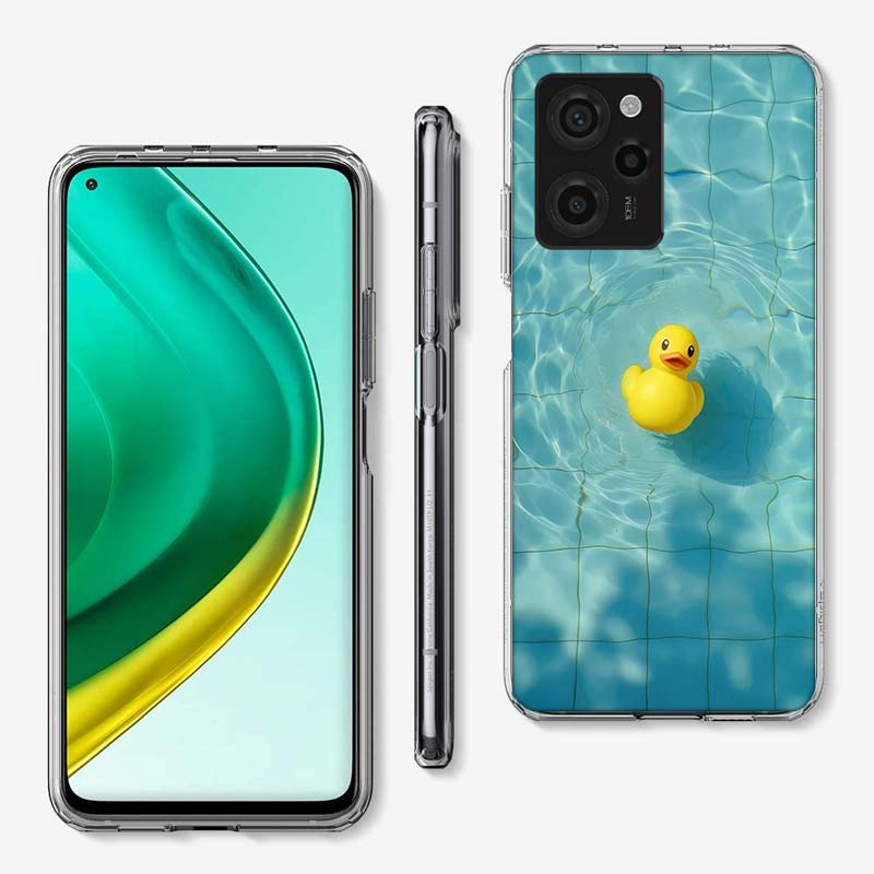 Rubber Ducks Floating in the Swimming Pool Cover Phone Case For Xiaomi Poco M8 M7 M6 M4 M3 X7 X6 X4 Pro F7 Ultra M5S Mi 14 14T 1