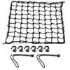 Daytona Motorcycle Touring Net L Size (400 X 400mm) 6 Hooks Included Net & Hook with Storage Pouch Black 72185