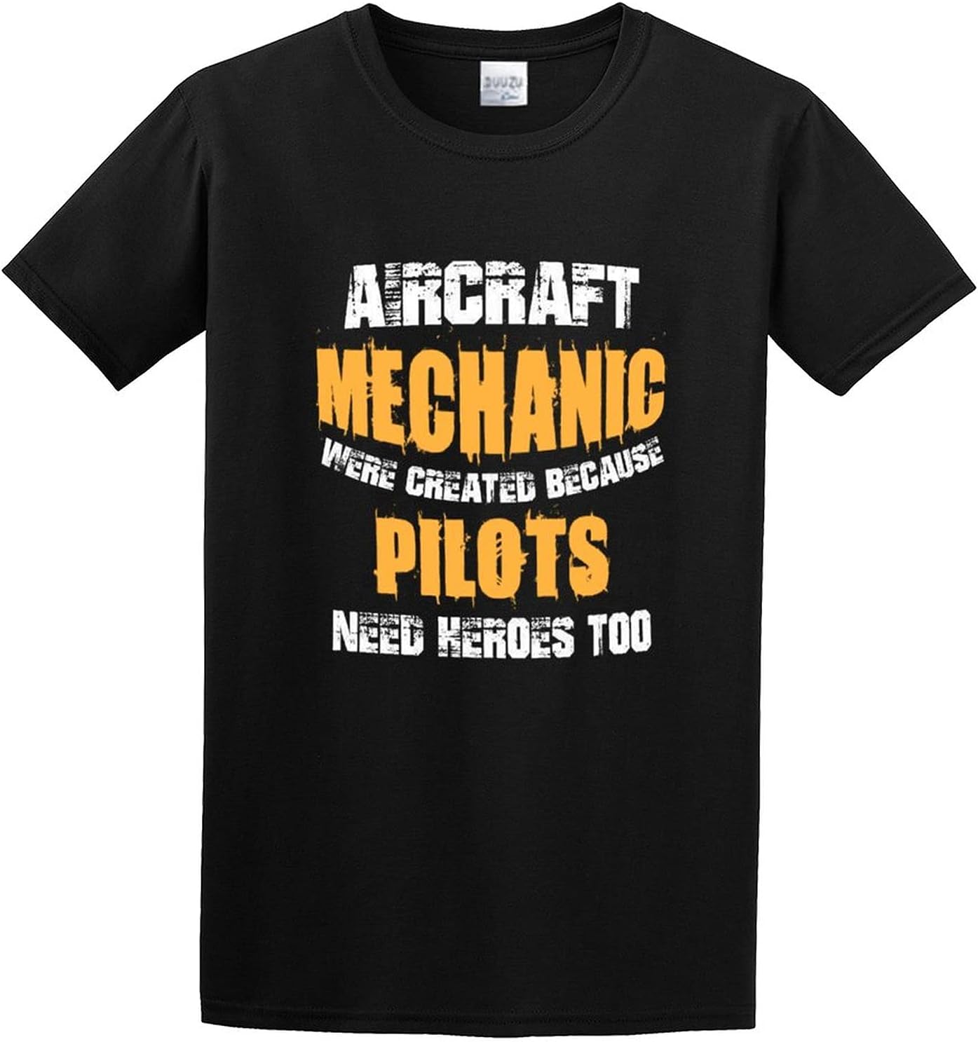 Aircraft Mechanic Pilots T Shirt Printed Black Graphic Top Tee for Men M чёрный