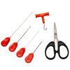 6Pcs Fishing Baiting Needle Hook Needle Fishing Baits Needle for Fishing Carp Fishing Baiting Rig Tool Fishing Needle