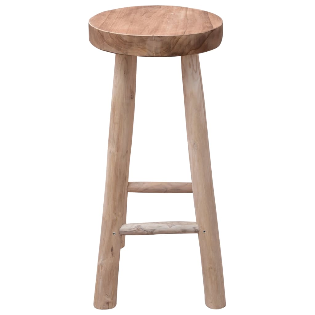Teak Solid Wood Bar Stool