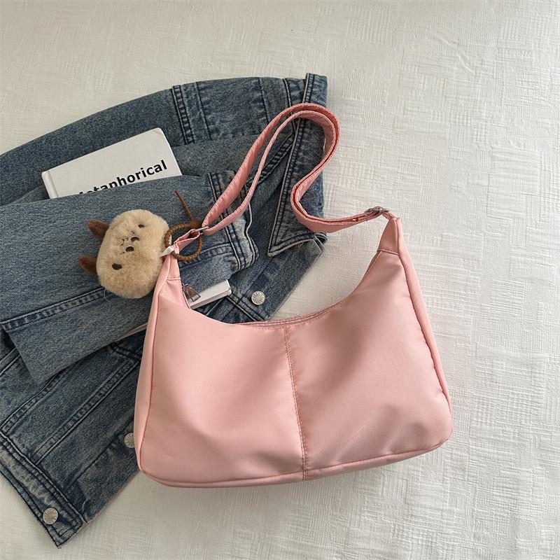 Retro Style 2024 Trendy Summer Oxford Fabric Tote Bag With Zipper Closure