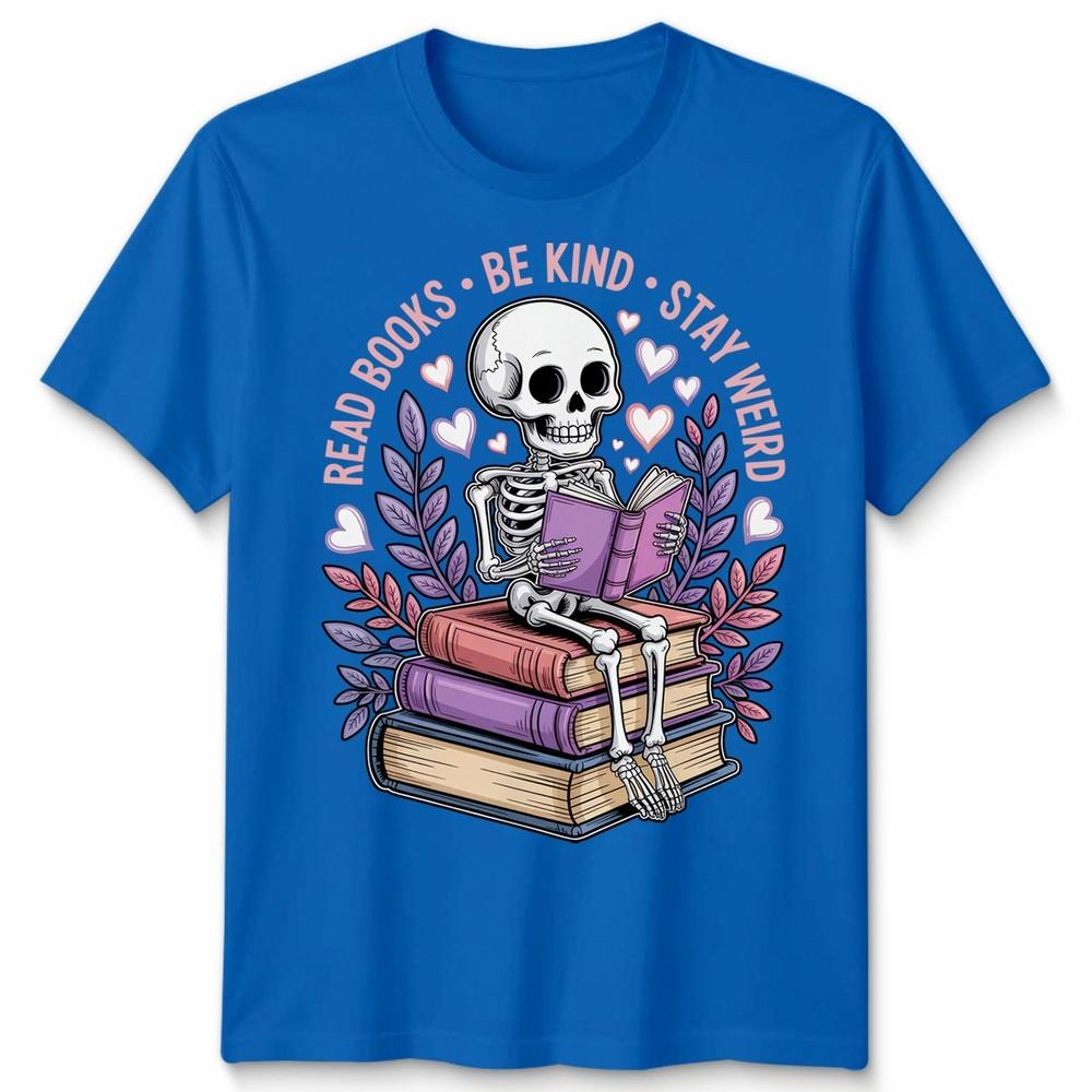 World Book Day Read Books Be Kind Stay Weird Funny Retro Aesthetic Unisex Tshirt